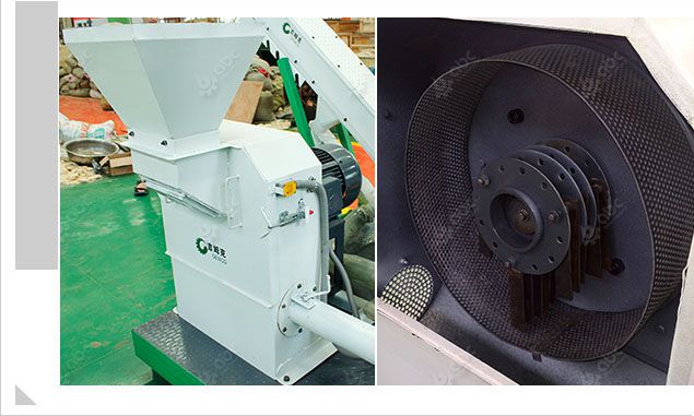 hammer mill included in the movable pellets manufacturing unit