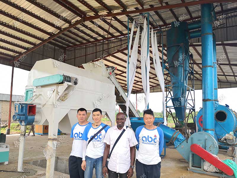 photo of cassava pellet production plant